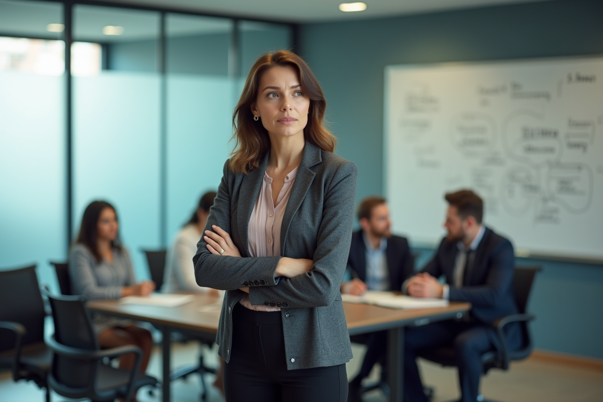 Femme en discussion lors d